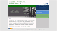 Desktop Screenshot of colemanbrotherslaw.com